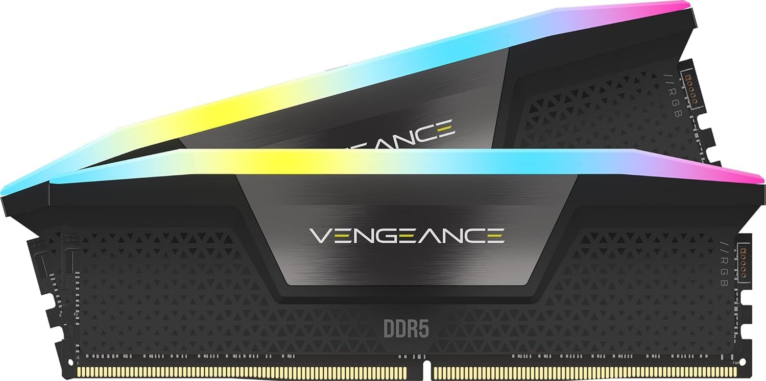 CORSAIR - Memoria RAM Corsair Vengeance RGB DDR5 DDR5 7200MHz 32GB (2x16GB) CL34 XMP