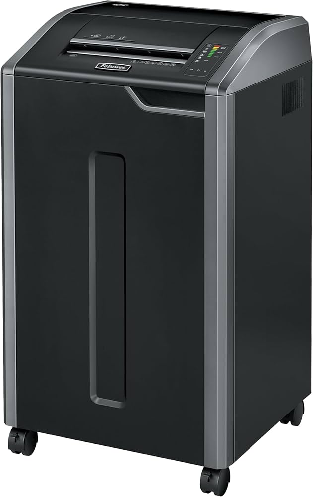 FELLOWES - Trituradora Fellowes Powershred 425Ci Corte Cruzado 30 Hojas 30 Galones Color Negro