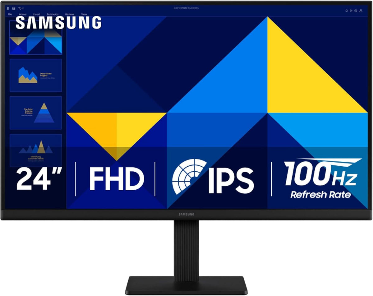 SAMSUNG ELECTRONICS - Monitor / 24 Pulgadas / Full HD 1920x1080 / Panel VA / 100 Hz / Contraste 3000:1 / Eye Saver / Flicker Free / HDMI