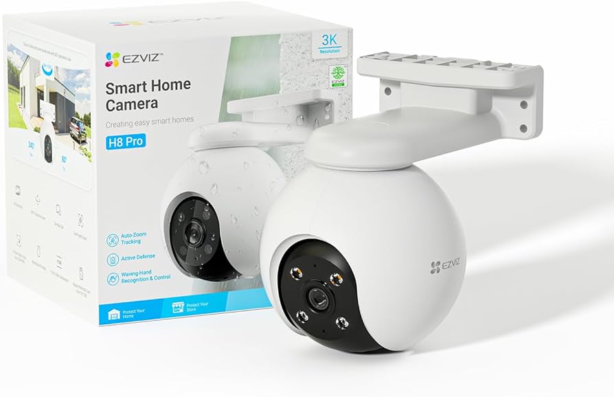 EZVIZ - Cámara de Seguridad Dual 4G LTE + WiFi 6 / 4MP + 4MP Dual Lente / 360° Panorámica / Detección IA Humano-Vehiculo / Seguimiento Automático / Almacenamiento MicroSD 512GB + Nube / Resistente a Int