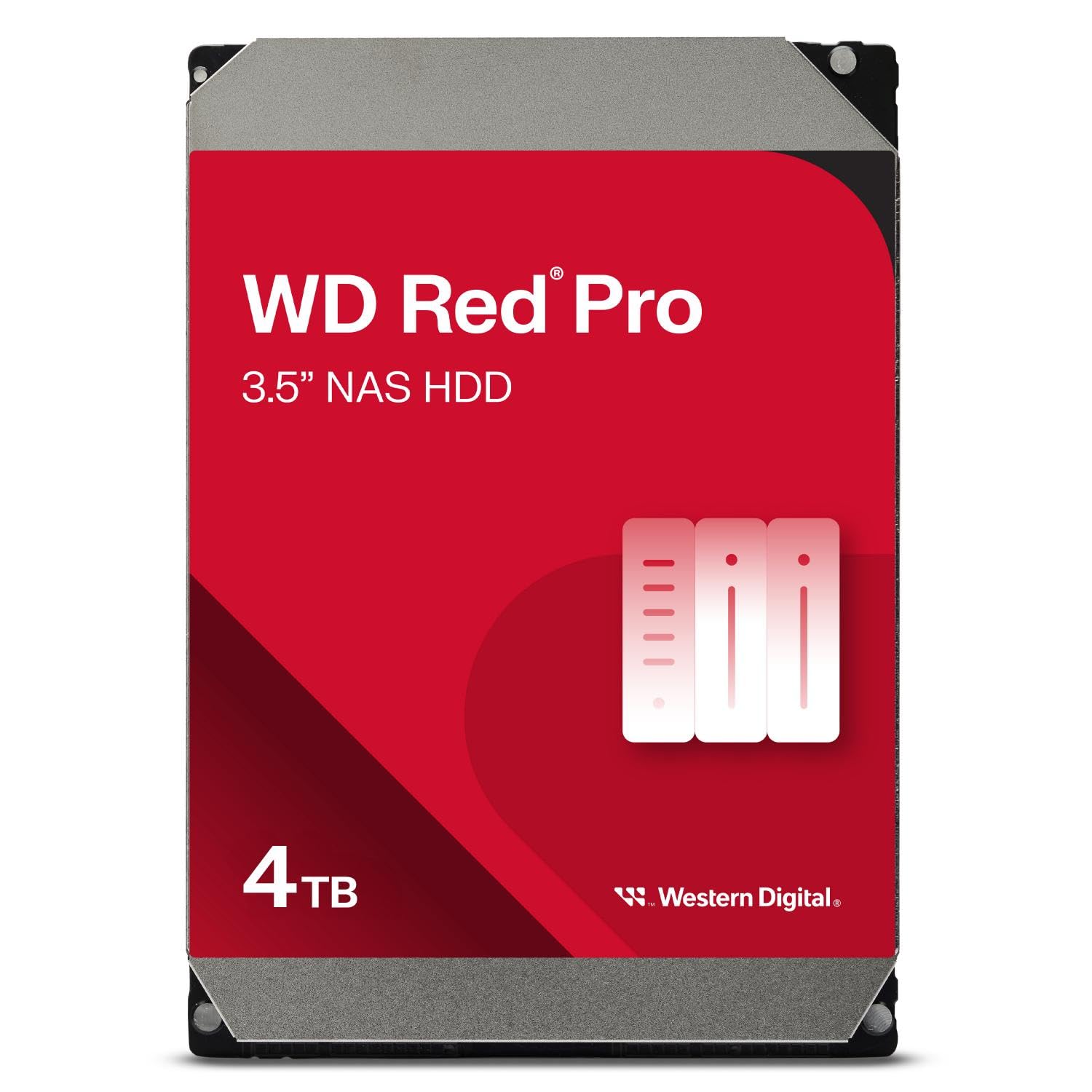 WESTERN DIGITAL - Disco Duro WD Red Pro 4TB para NAS 3.5 SATA III 6 Gbit/s 7200RPM 256MB Caché