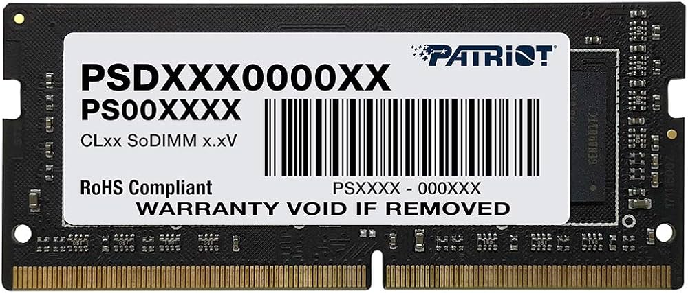 PATRIOT - Memoria RAM SODIMM Patriot Signature Line DDR4 3200MHz 16GB Non-ECC CL22