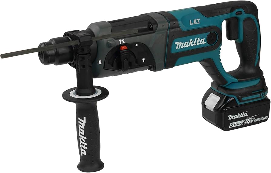 MAKITA - MARTILLO ROTAT.COMB. 7/8IN V.V.R. 0-1.200 RPM 2 FUN.ROTAC/PERCUS 2 BAT 3.0 A.H Y CARG C/FRENO MALETIN 18V