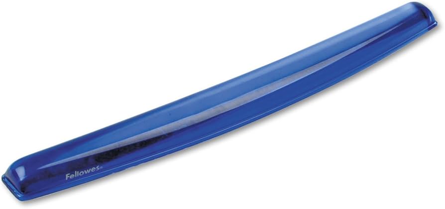 FELLOWES - Reposa Muñecas Fellowes para Teclado de Gel Crystal Color Azul