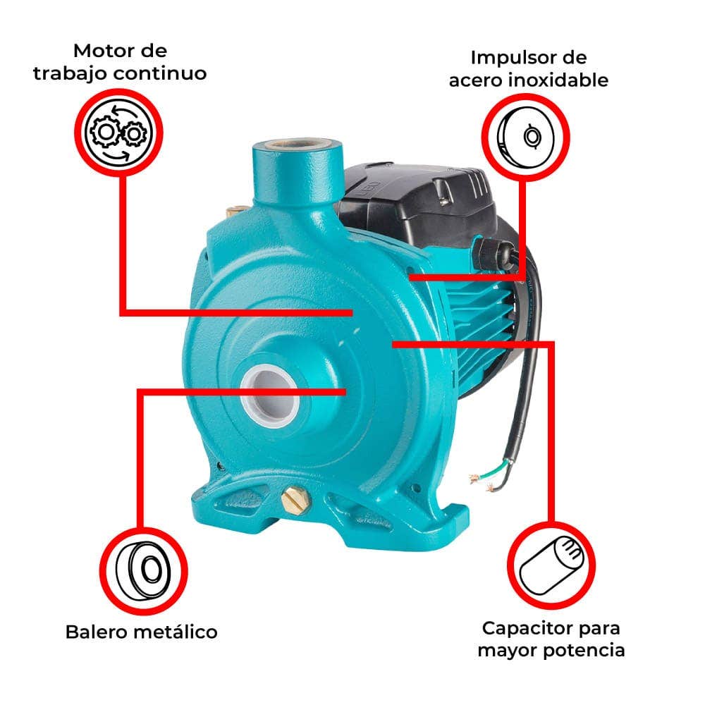 IUSA - Bomba centrífuga compacta 1.5 hp iusa