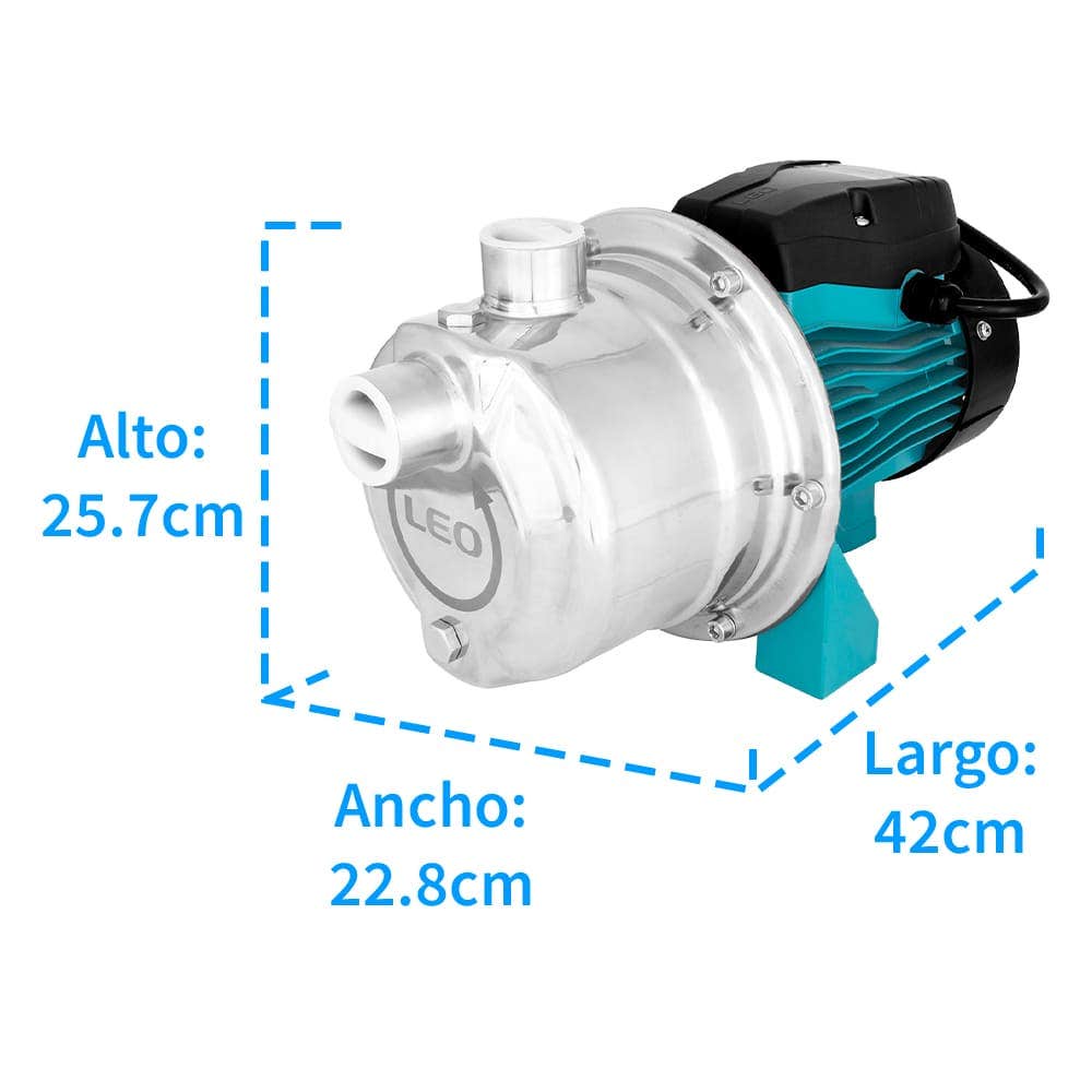 IUSA - Bomba jet con cabezal inoxidable 1.5 hp iusa