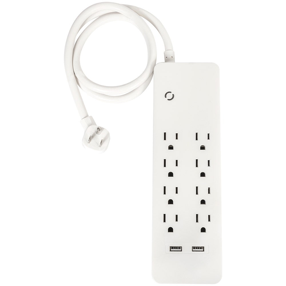 IUSA - Multicontacto iusa, 8 entradas con supresor de picos y 2 usb