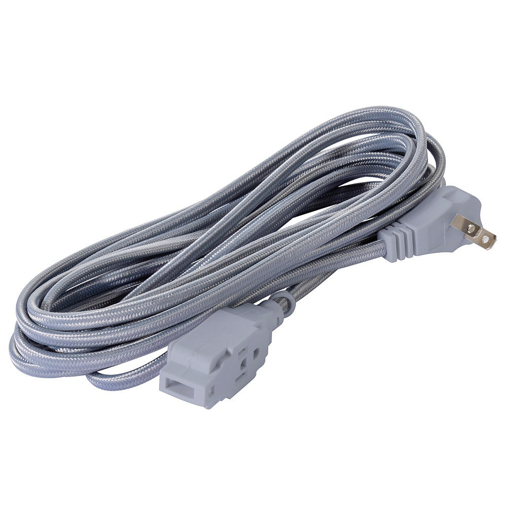 IUSA - Extensión Eléctrica Trenzada IUSA, Color Gris, 16 AWG, 5 m