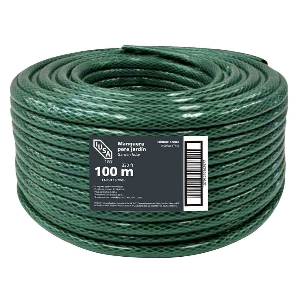 IUSA - Rollo de Manguera Flexible Tricapa, IUSA, 100 m de 1"