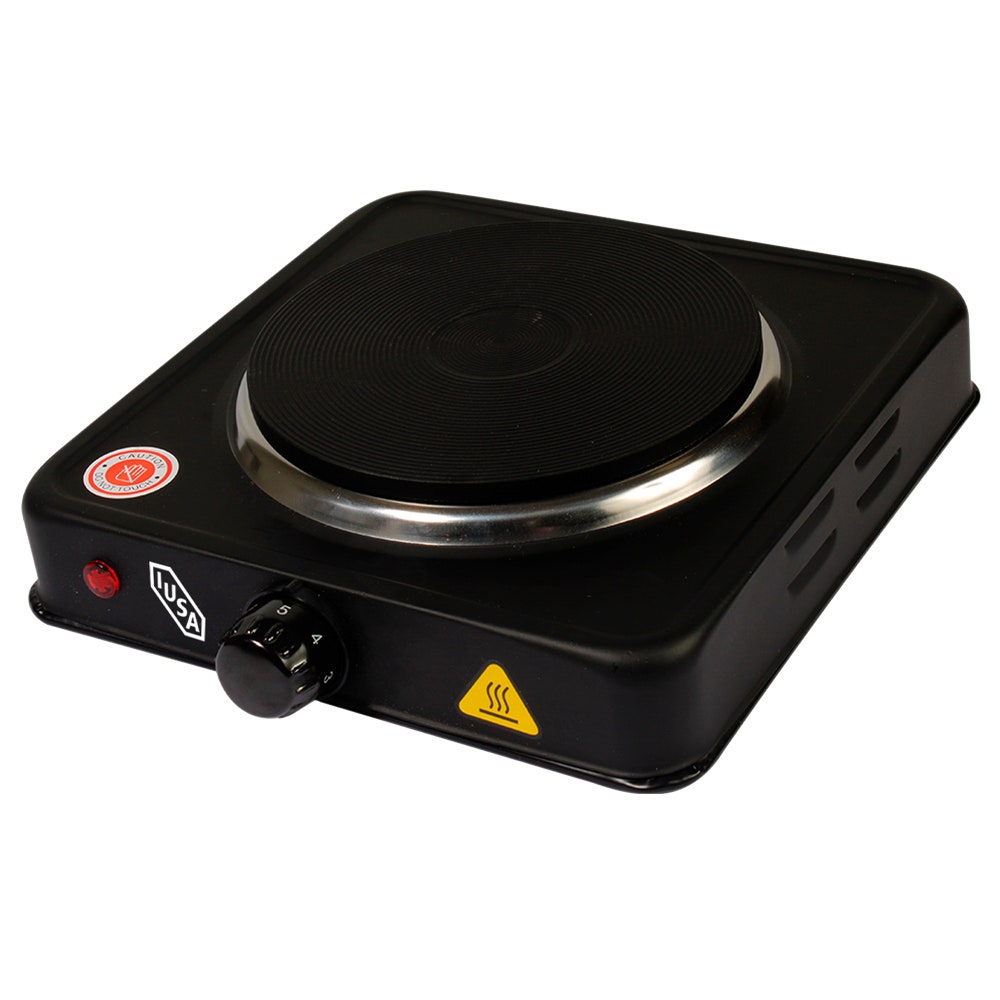 IUSA - Parrilla eléctrica IUSA, 1 quemador de disco, 1000 W, color negro