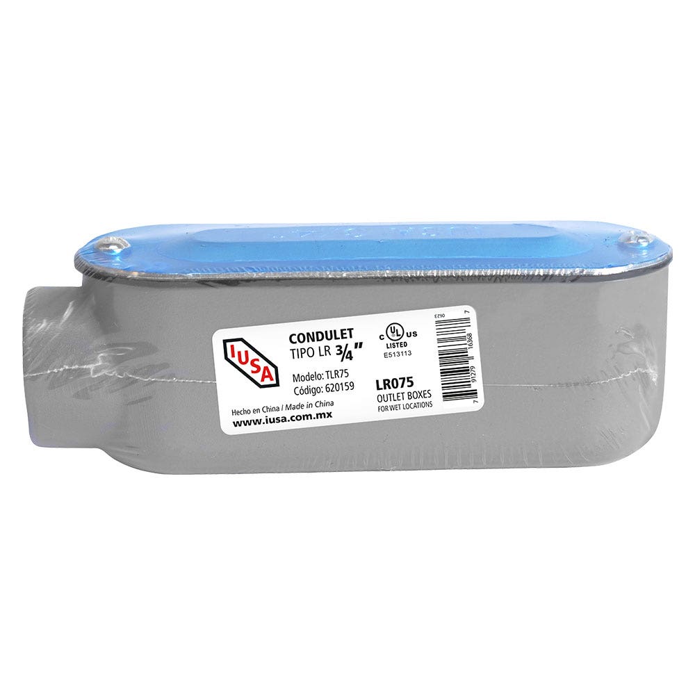 IUSA - Conexión condulet, tipo LR, 3/4” IUSA