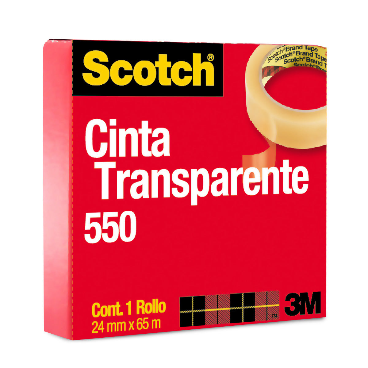3M - Cinta Adhesiva 3M 550 24mmx65m Transparente