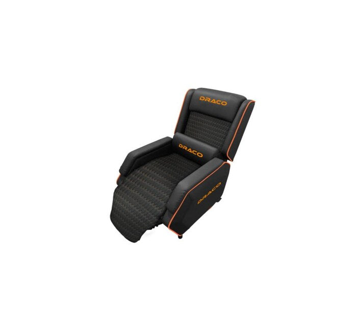NEXTEP SOLUCIONES - Sofá Gamer Reclinable Dragon XT Modelo Draco Color Negro-Naranja