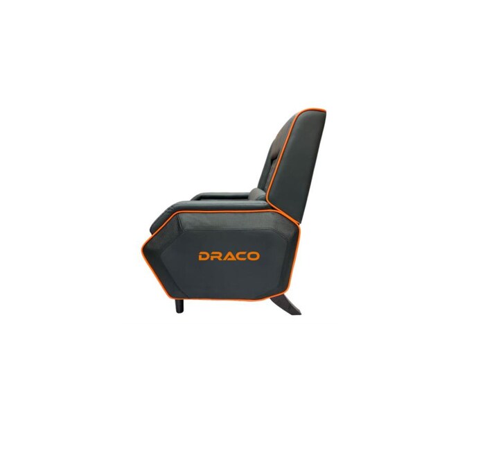 NEXTEP SOLUCIONES - Sofá Gamer Reclinable Dragon XT Modelo Draco Color Negro-Naranja