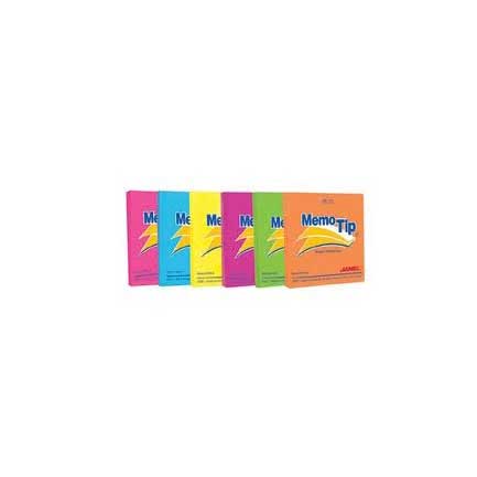JANEL - NOTAS ADHESIVAS JANEL MEMO TIP NEON 3X3 100H C/6 PIEZAS