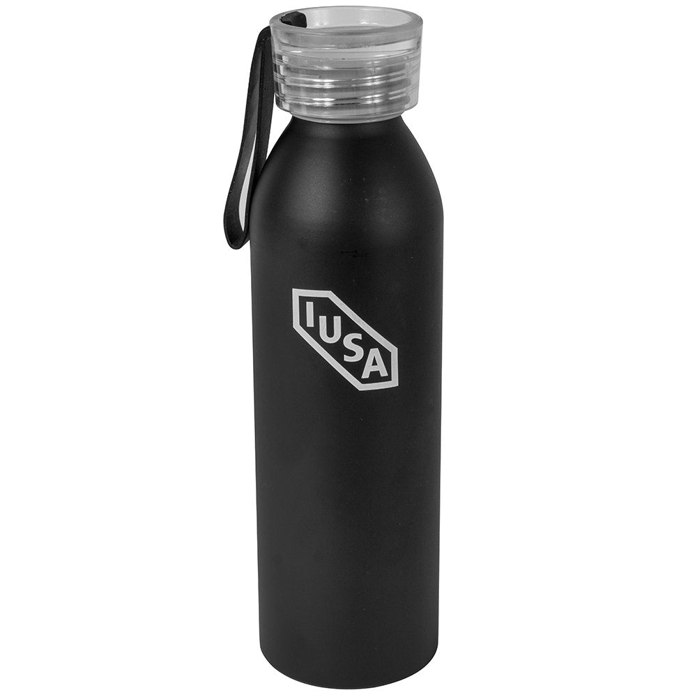 IUSA - Botella térmica iusa de acero inoxidable, 600 ml, color negro