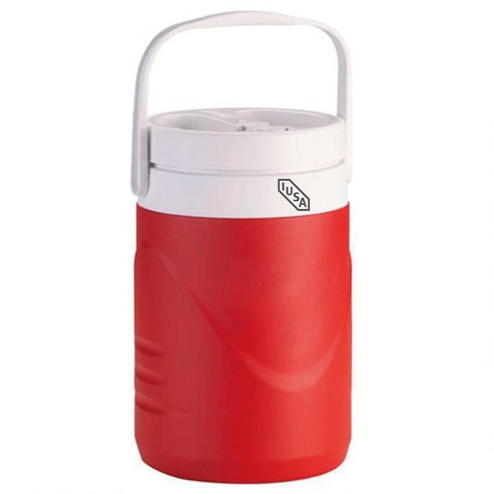 IUSA - Botella para bebidas frías iusa, 1 gal., con asa, color rojo