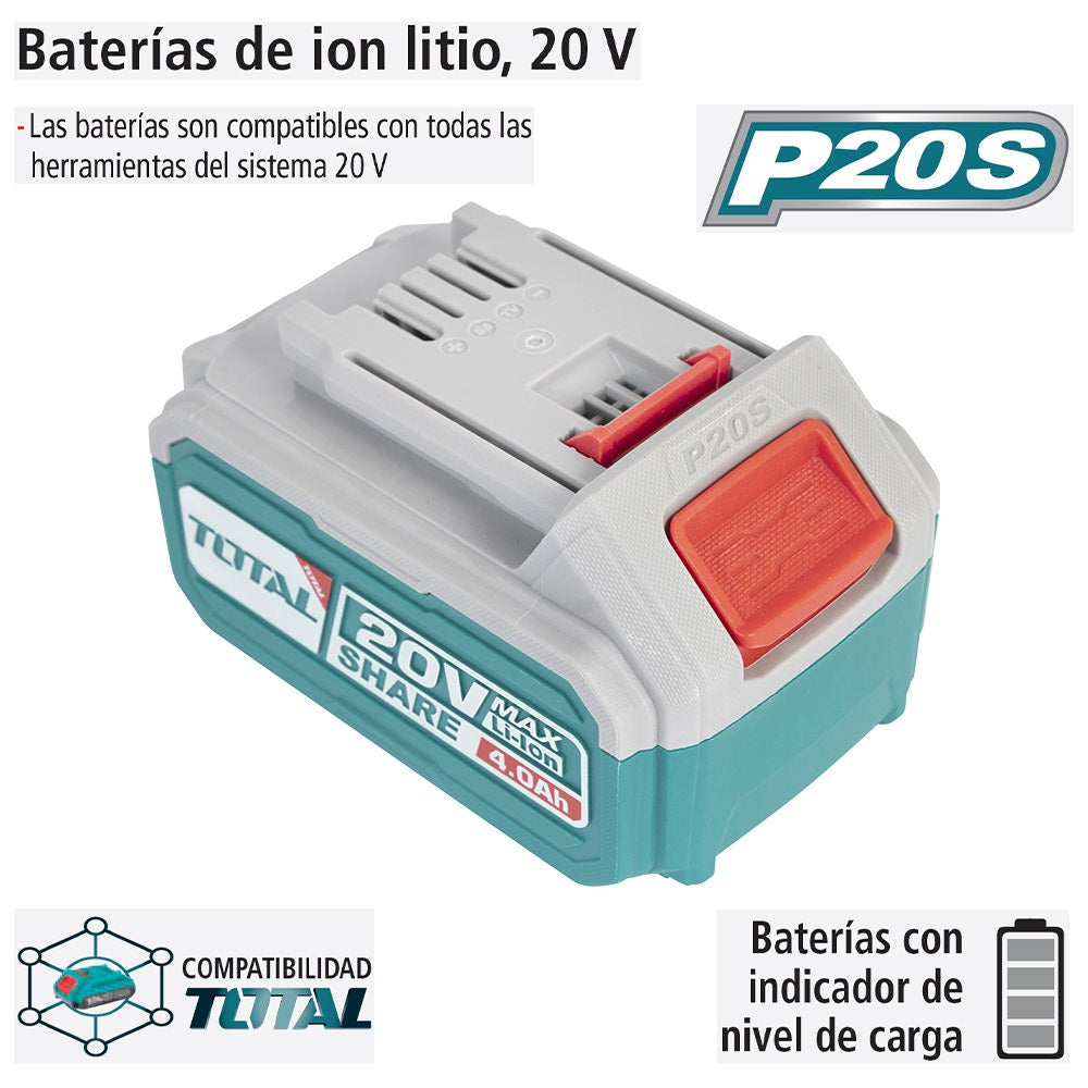 IUSA - Batería de ion litio 20 V carga rápida IUSA