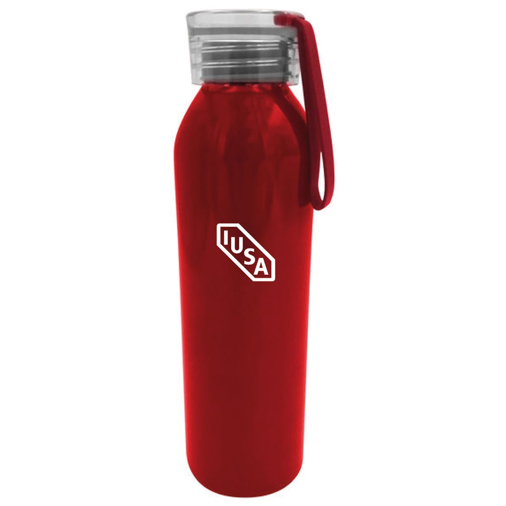 IUSA - Botella para bebidas frías iusa 600 ml con asa roja