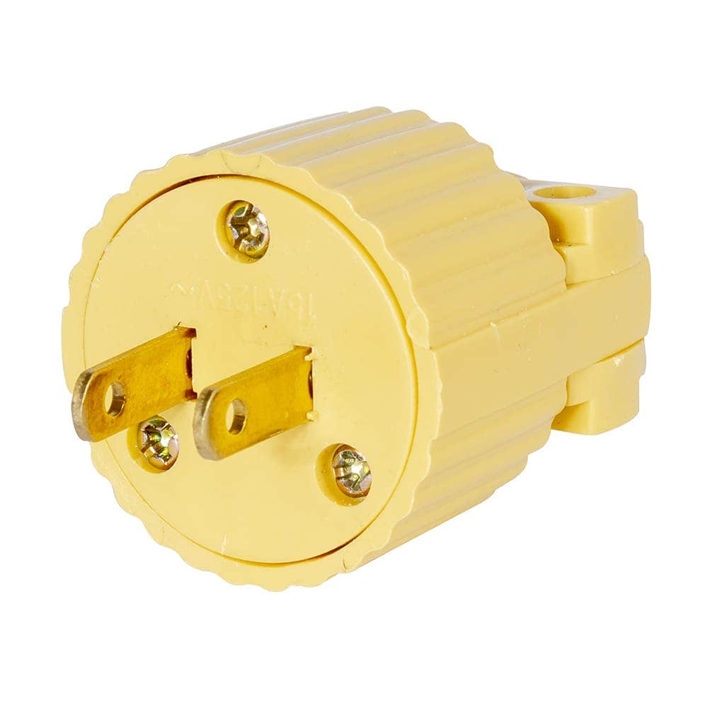 IUSA - Clavija plástica sencilla, 15 A, 125 V, IUSA