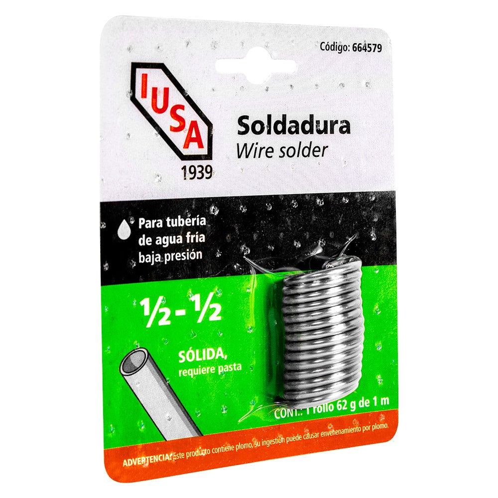 IUSA - Soldadura wire solder ½ x ½ IUSA