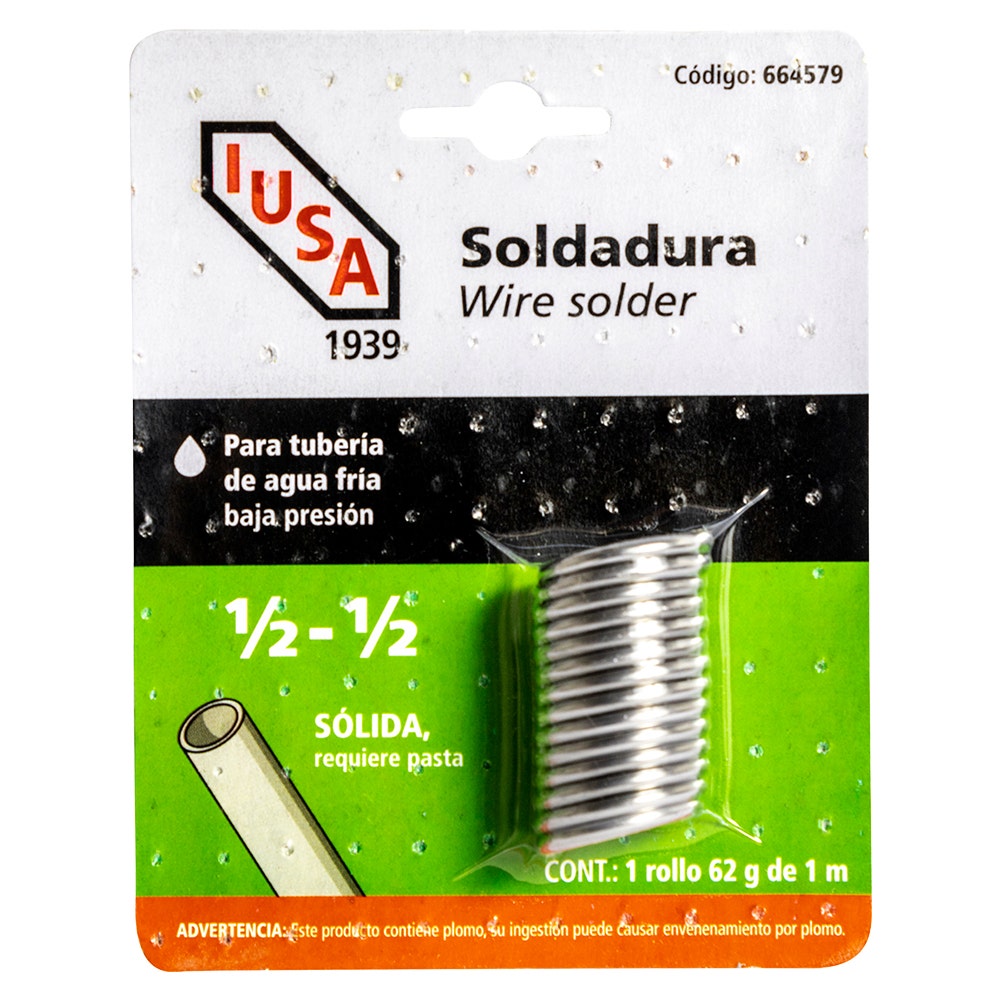 IUSA - Soldadura wire solder ½ x ½ IUSA