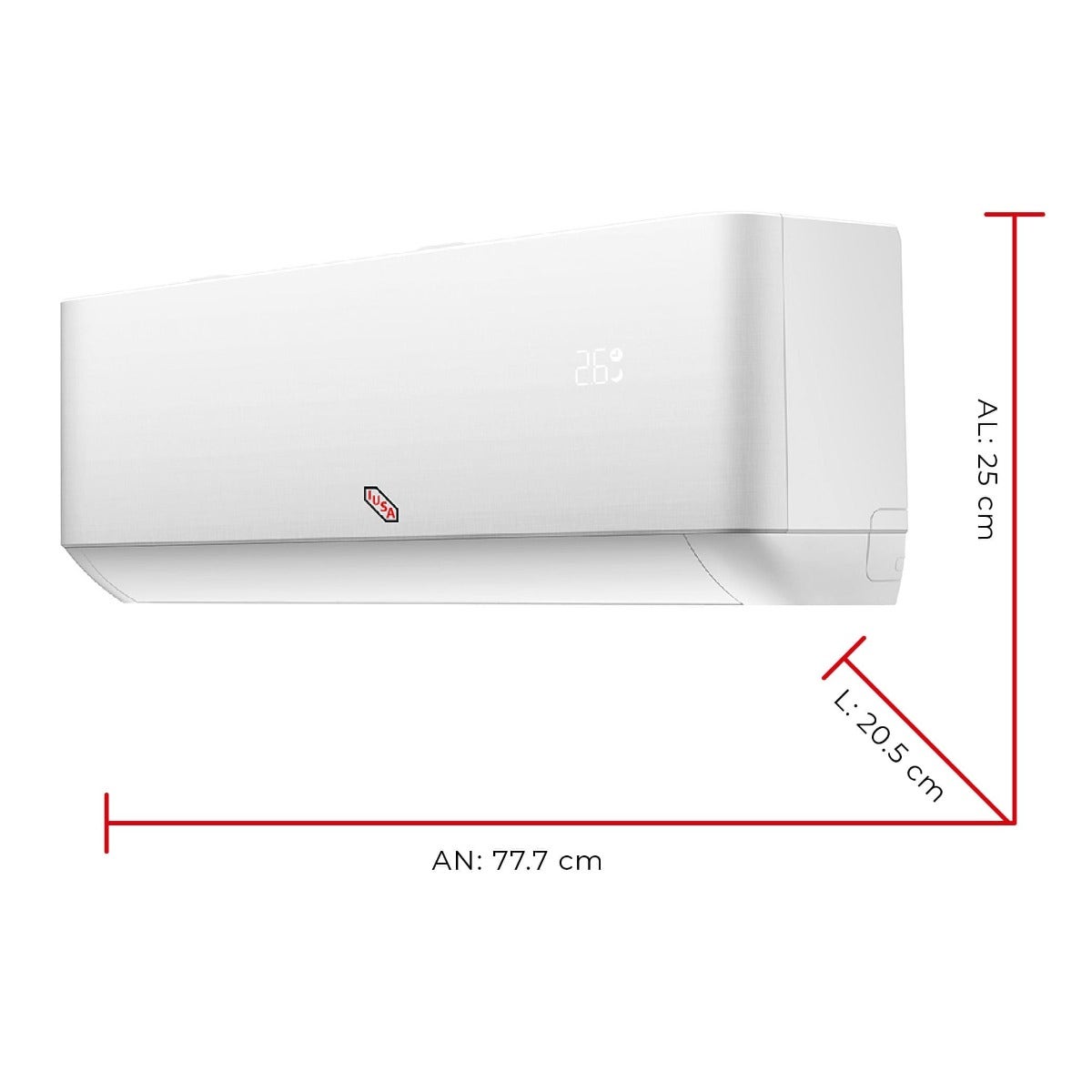 IUSA - Evaporador Minisplit Frío y Calor 12,000 BTU 115V 11.5 SEER Primo IUSA