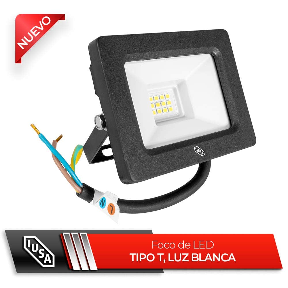 IUSA - Reflector LED Ultra Delgado, IUSA, 10 W, 6,500 K
