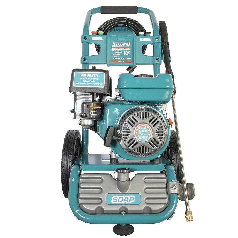 IUSA - Hidrolavadora a gasolina total 6 hp motor de 4 tiempos