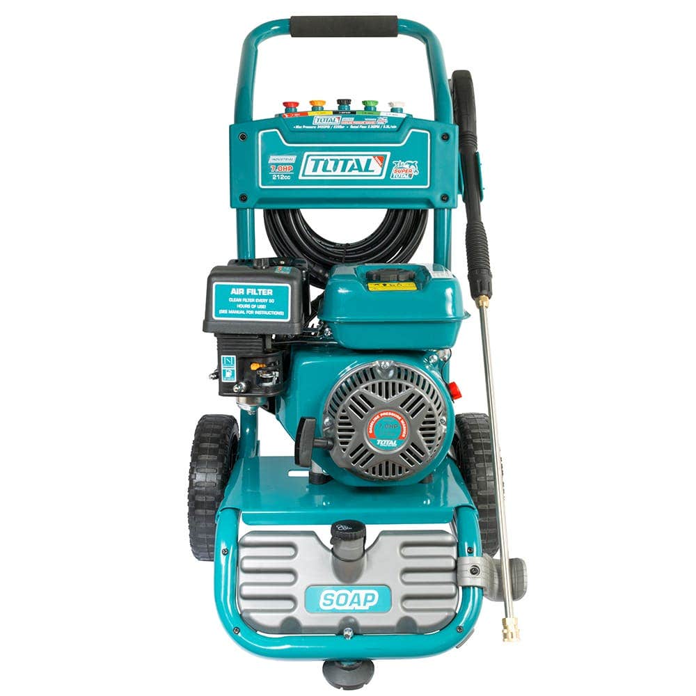 IUSA - Hidrolavadora a Gasolina, Total, IUSA, 7 HP, Motor de 4 Tiempos OHV, 212 CC