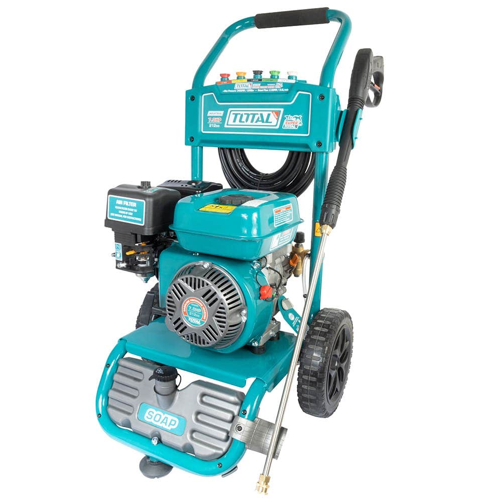 IUSA - Hidrolavadora a Gasolina, Total, IUSA, 7 HP, Motor de 4 Tiempos OHV, 212 CC