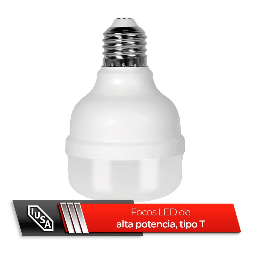 IUSA - Foco LED tipo T blanca, 28 W, 2700 lm, IUSA