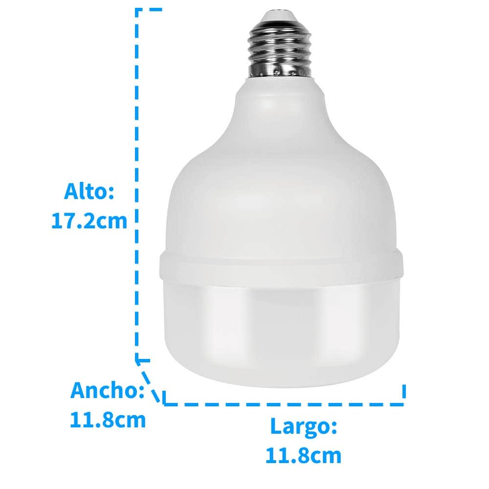 IUSA - Foco LED tipo T blanca, 38 W, 3600 lm, IUSA