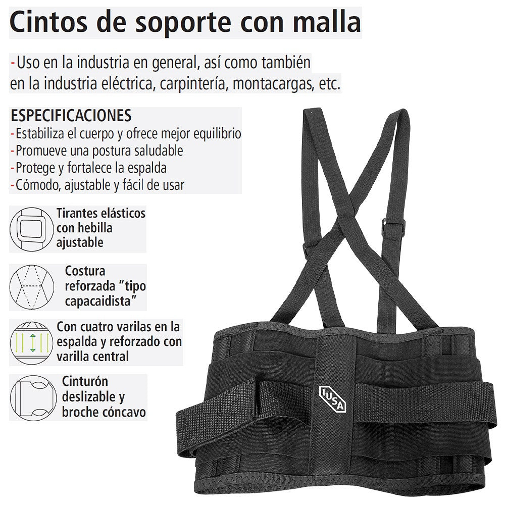 IUSA - Cinto de soporte con malla, IUSA M