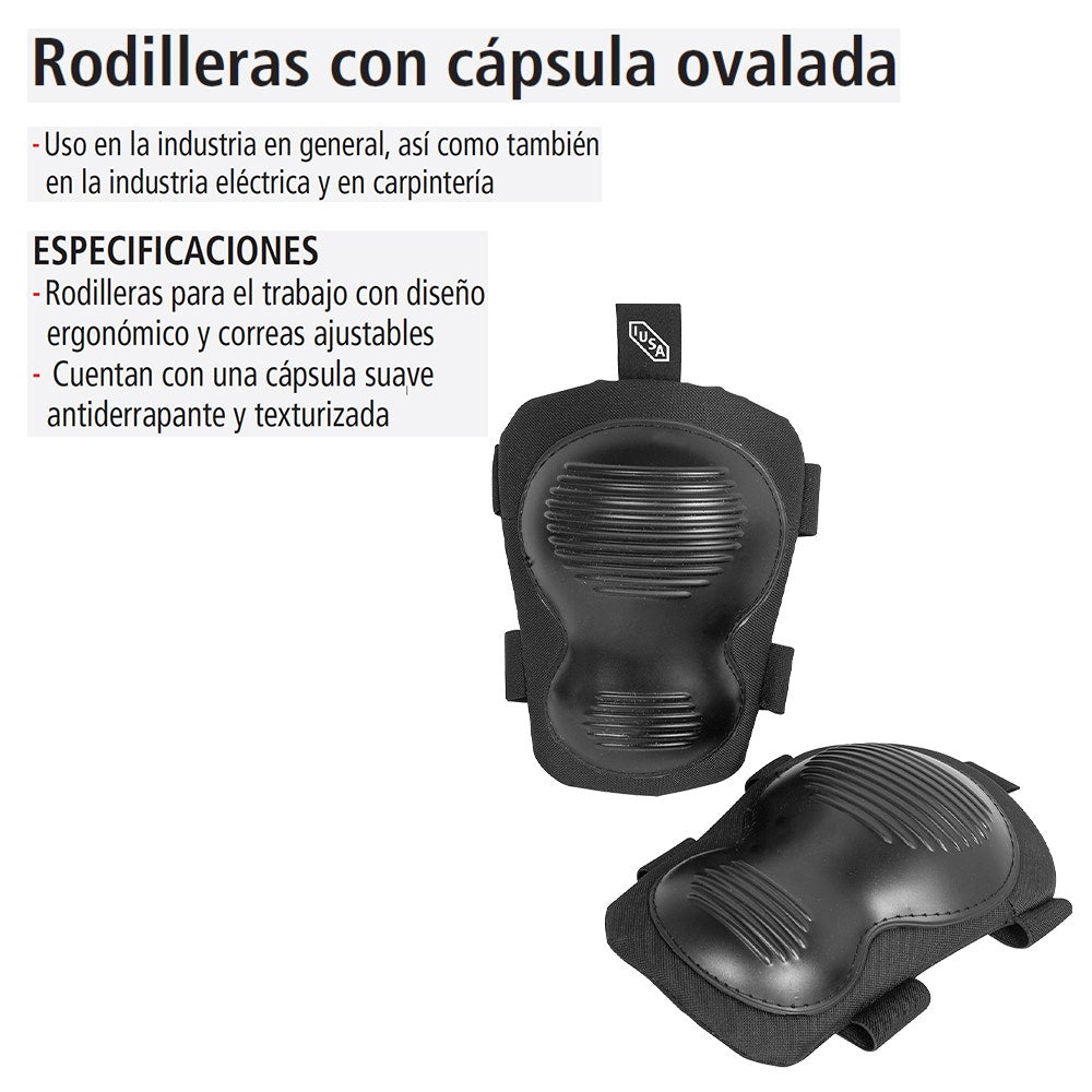 IUSA - Rodilleras IUSA con Cápsula Ovalada