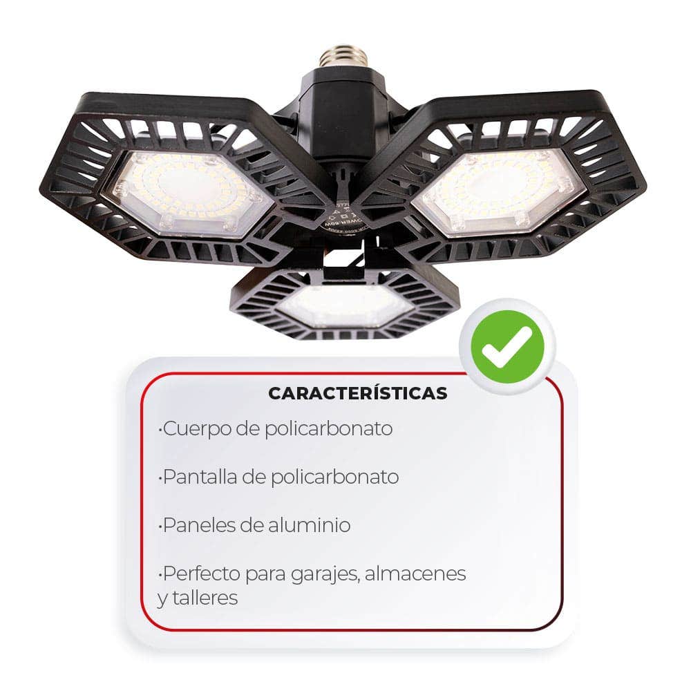 IUSA - Foco LED Omnidireccional Garage 80 W, IUSA