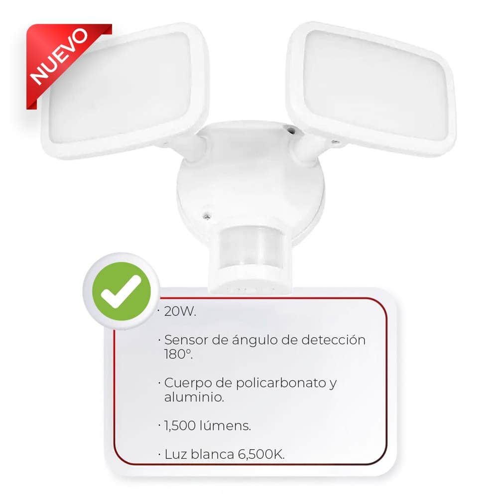 IUSA - Foco LED tipo T 20 W, 1500 lm, IUSA