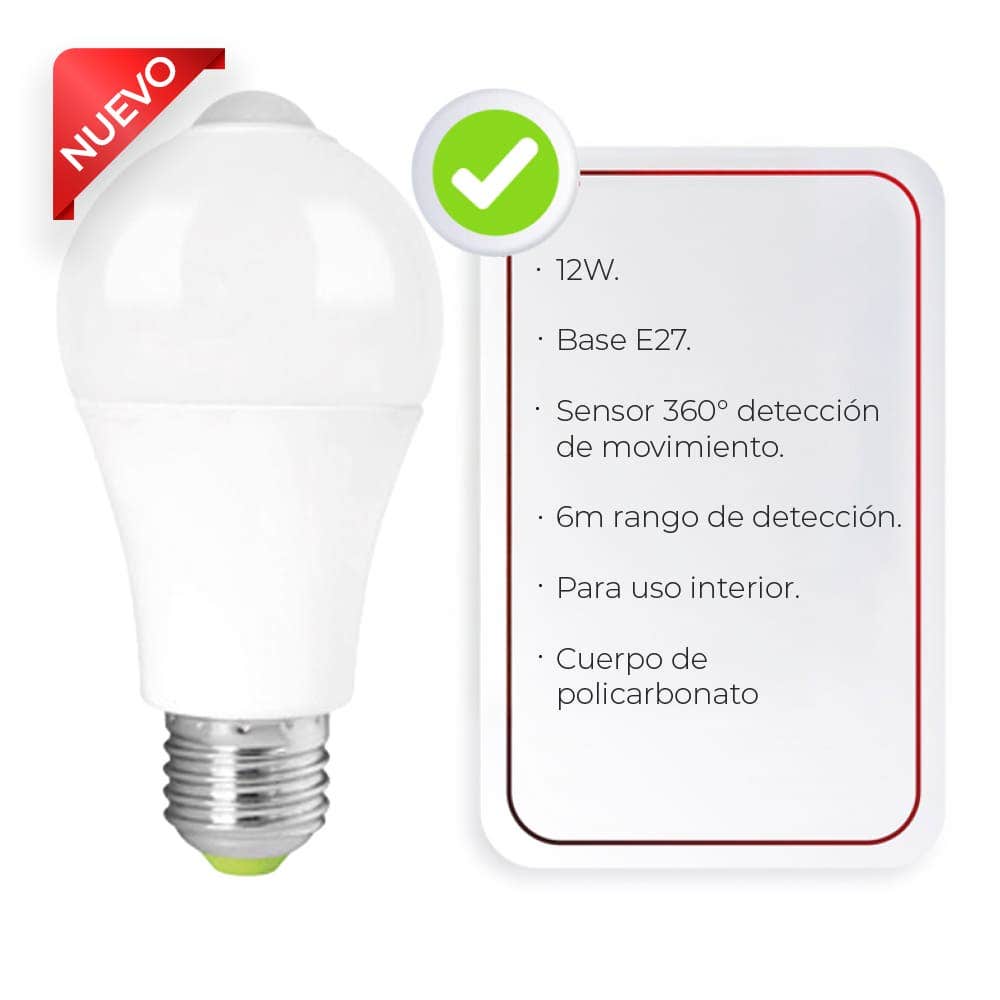 IUSA - Foco LED tipo T 12 W, 1170 lm, IUSA