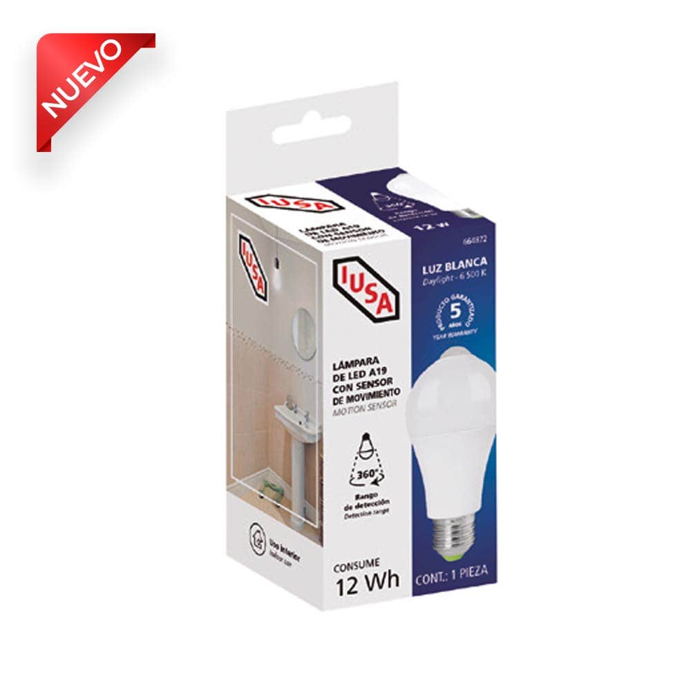 IUSA - Foco LED tipo T 12 W, 1170 lm, IUSA