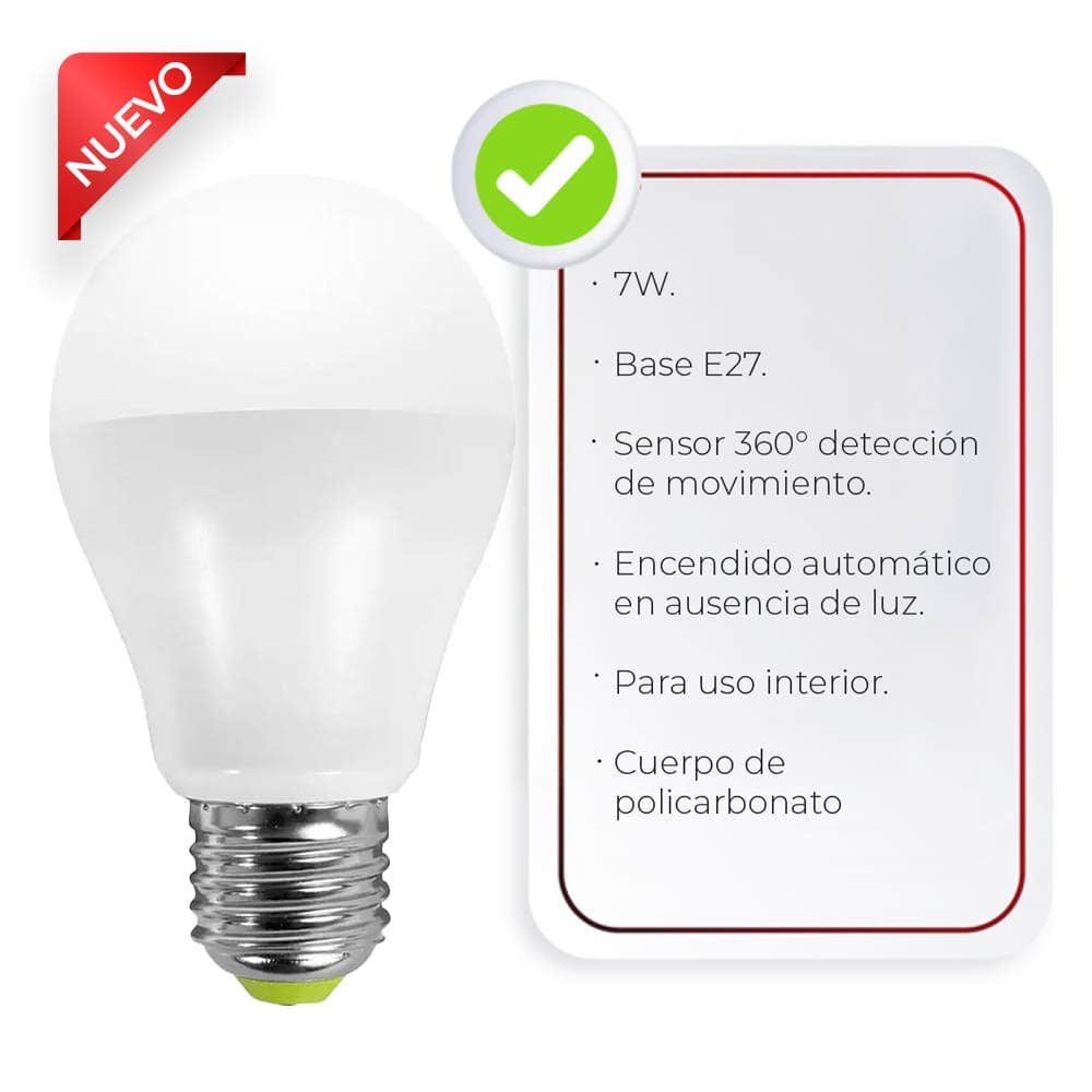 IUSA - Foco LED tipo T 7 W, 600 lm, IUSA