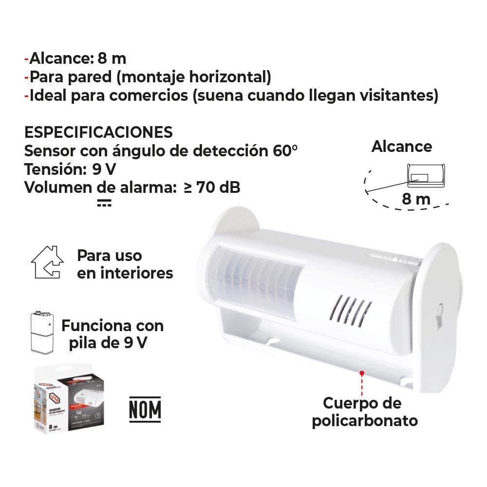 IUSA - Sensor de movimiento con alarma IUSA