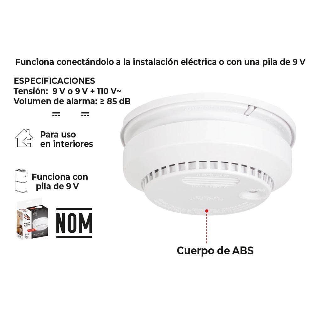 IUSA - Detector de humo con alarma iusa