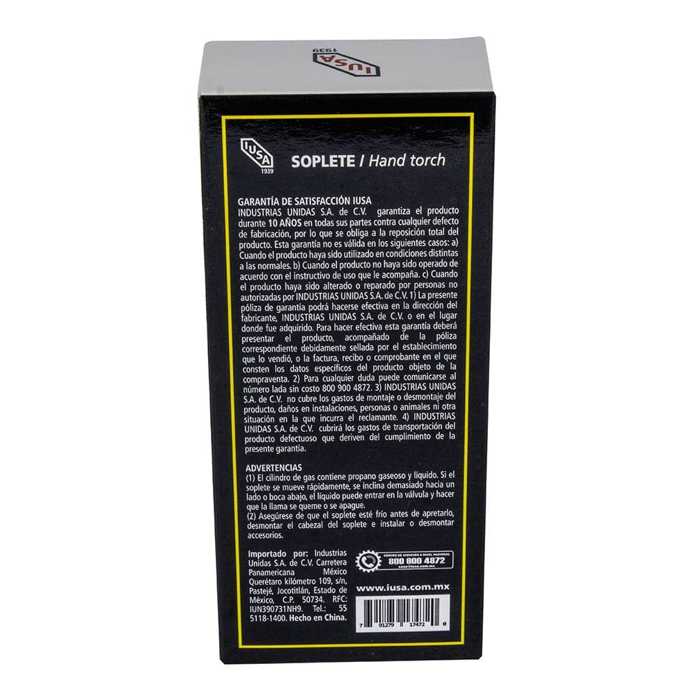 IUSA - Soplete compacto con encendido electrónico boquilla CGA600