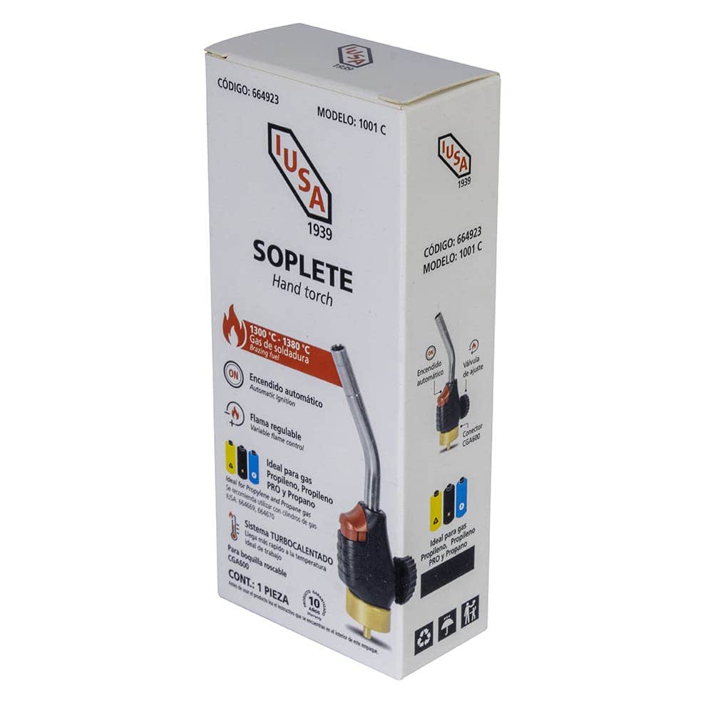 IUSA - Soplete compacto con encendido electrónico boquilla CGA600