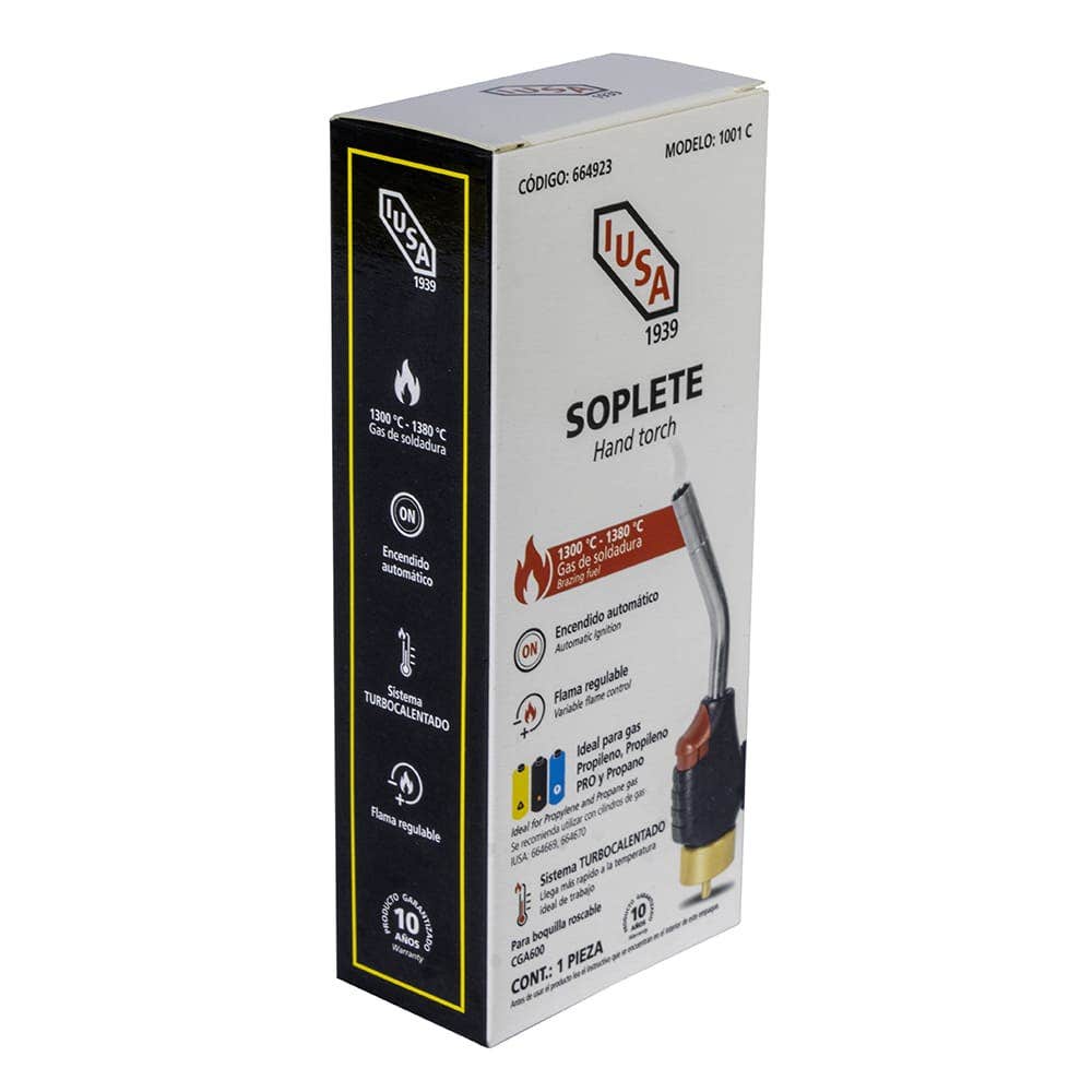 IUSA - Soplete compacto con encendido electrónico boquilla CGA600