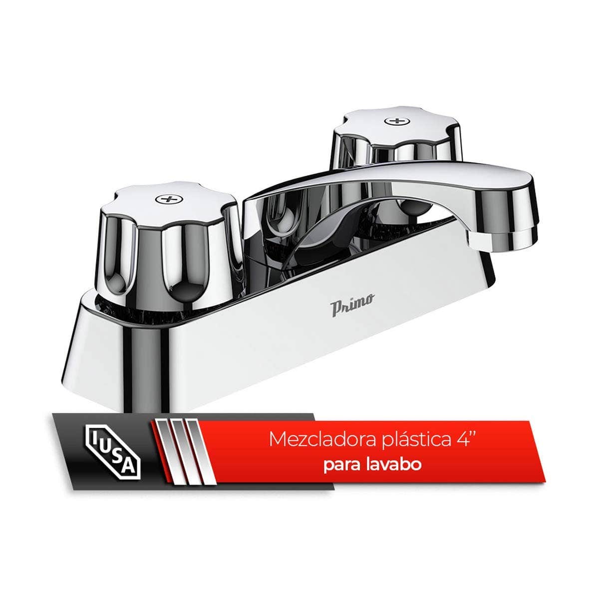 IUSA - Mezcladora ABS para Lavabo, Manerales Hexagonales, Primo Basi-k, IUSA