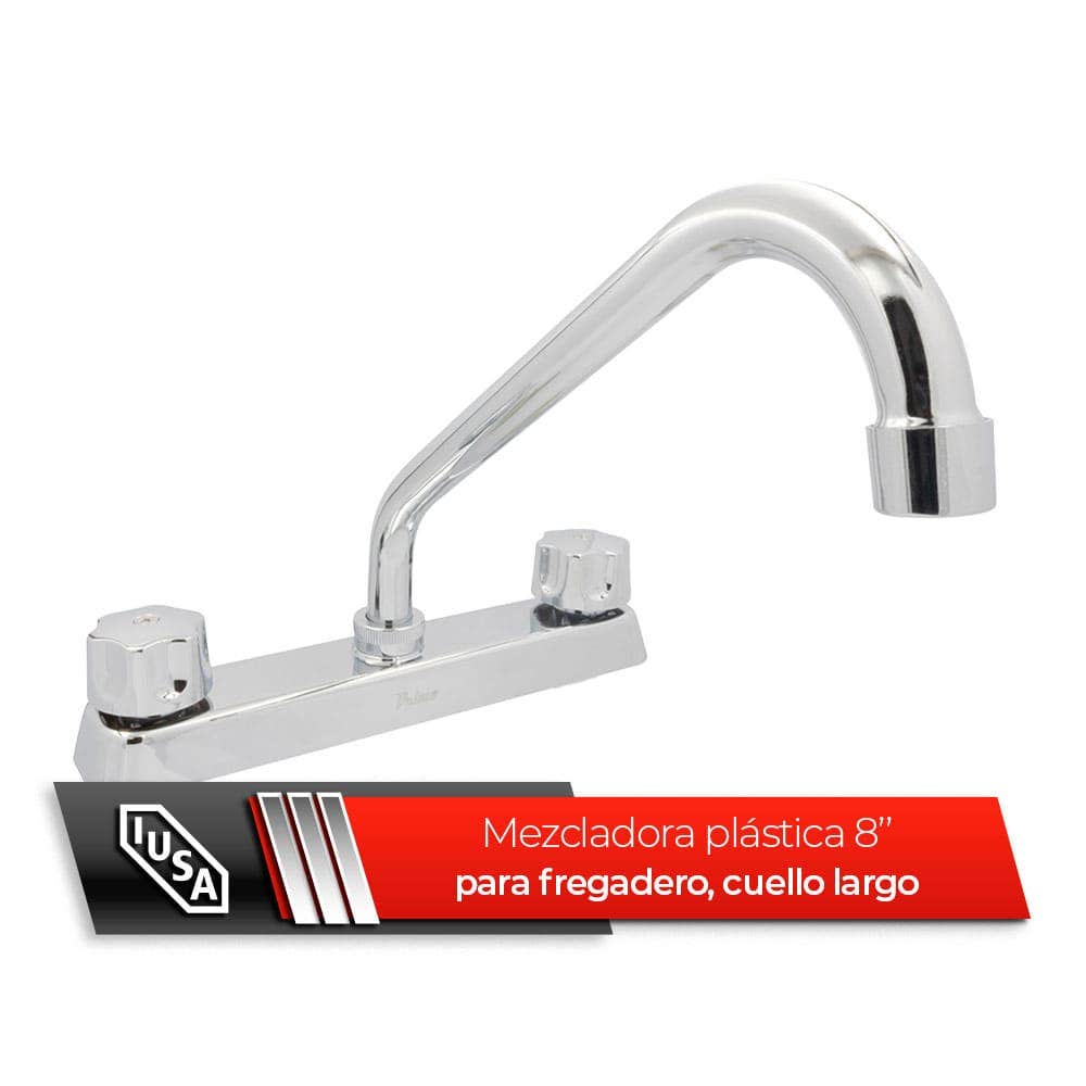 IUSA - Mezcladora ABS para Cocina, Cuello Largo, Manerales Hexagonales, Primo Basi-k, IUSA