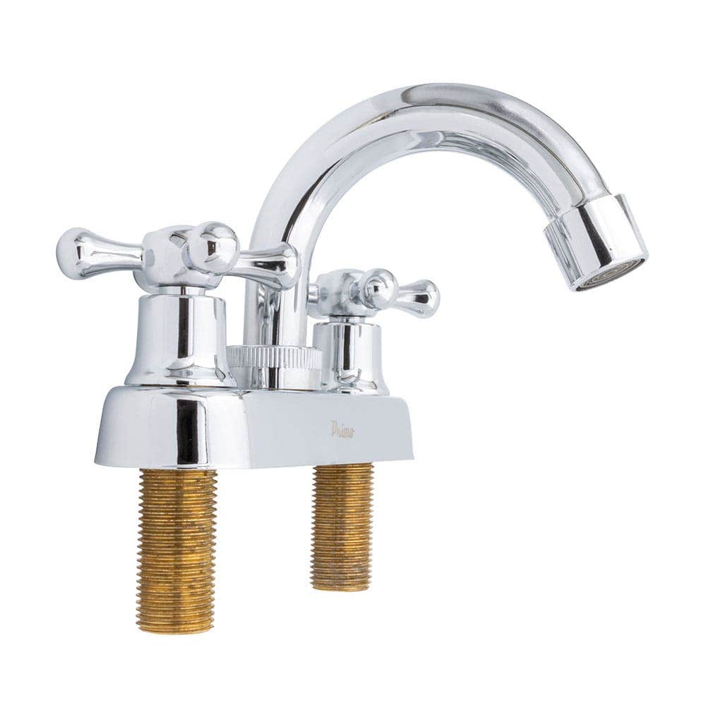 IUSA - Mezcladora de 4” para Lavabo con Manerales de Cruceta, Primo Esencial, IUSA
