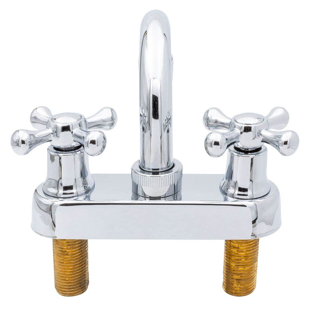 IUSA - Mezcladora de 4” para Lavabo con Manerales de Cruceta, Primo Esencial, IUSA