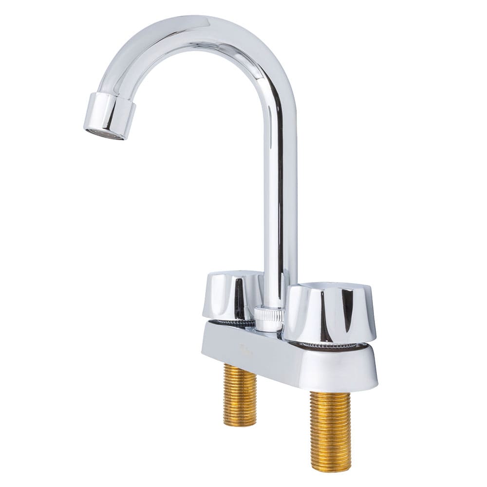 IUSA - Mezcladora de 4” para Lavabo con Manerales Hexagonales, Primo Esencial, IUSA